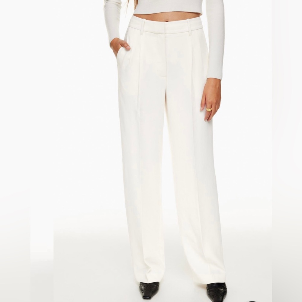 Wilfred effortless pants - white birch size 4 regular